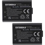 Extensilo 2x batterie compatible avec canon eos 1100d 2000d 1200d 4000d 1300d kiss x70 kiss x50 appareil ...