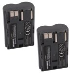 Extensilo 2x batteries compatible avec canon eos 50d d10 300d 1d 5d 10d 20d 30d 40d appareil photo reflex ...