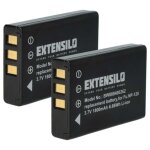 Extensilo 2x batterie remplacement pour fuji / fujifilm np - 120 pour appareil photo (1800mah 37v li ...