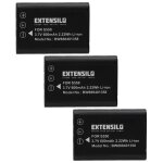 Extensilo 3x batteries compatible avec pentax optio l50 m50 m60 s1 v20 w60 w80 appareil photo reflex ...