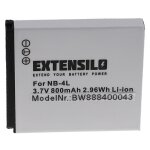 Extensilo batterie compatible avec canon digital ixus 80 is 82 60 65 70 75 i7 i zoom appareil photo reflex ...
