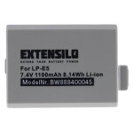 Extensilo batterie compatible avec canon eos 1000d 450d 500d digital rebel xsi kiss x3 kiss f kiss x2 ...