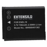 Extensilo batterie compatible avec nikon coolpix s3200 s3300 s3700 s3600 s3500 s33 appareil photo reflex ...