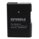 Extensilo batterie compatible avec nikon d3100 d3200 d3100 dslr appareil photo reflex num�rique (1100mah ...
