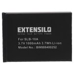 Extensilo batterie remplacement pour samsung slb - 10a pour appareil photo reflex numrique (1000mah ...