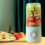 Extracteur de jus lectrique portable de fruits vert - wirlsweal - 500ml - batterie rechargeable intgre ...