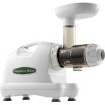 Extracteur de jus horizontal omega 8224 - blanc - 80 tours / min - 180w - double tamis brevet - garantie ...