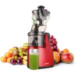 Extracteur de jus - joulli - 300 w - sans bpa - goulotte 8 cm - double filtration