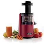 Extracteur de jus vertical omega vsj843 - rouge - 150w - tamis fin et  gros trous - vis unique  double ...