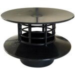 Chapeau de ventilation pour fosse septique ou micro - station - pvc 100 - gris noire - jardiboutique ...