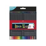 Faber - castell blackwood crayons de couleur en bois noir 24er etui Faber - castell blackwood crayons de couleur en bois noir 24er etui