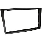 Facade autoradio double din - opel - astra h 2004 - 2009 - zafira 2005 - 2012 - gris fonc