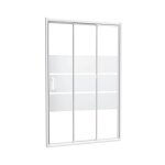 Ondee - fa�ade missi - fa�ade coulissante 3v 80x185cm - verre tremp� - finitions blanc