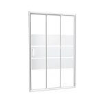 Ondee - fa�ade missi - fa�ade coulissante 3v 90x185cm - verre tremp� - finitions blanc