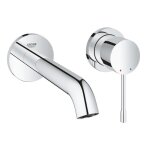 Grohe fa�ade essence mitigeur monocommande 2 trous lavabo taille m cool sunrise bross�