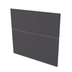 Ondee zen 2 façades de tiroir mixy - pour meuble de salle de bain - 60cm - gris - laqué Ondee zen 2 façades de tiroir mixy - pour meuble de salle de bain - 60cm - gris - laqué