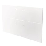 Ondee zen 2 faades de tiroir mixy - pour meuble de salle de bain - 80cm - blanc - laqu