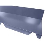 Faitire crante contre mur - l: 2100 mm - l: 225 mm - bleu ardoise 5008