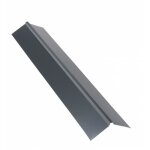 Fa�ti�re double pan 1 m pour plaque nervur�e acier laqu� - l: 1 m - l: 19 cm - gris anthracite ral 7016 ...