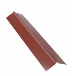 Faîtière double pan 1 m pour plaque nervurée acier laqué - l: 1 m - l: 19 cm - rouge ral 8012 Faîtière double pan 1 m pour plaque nervurée acier laqué - l: 1 m - l: 19 cm - rouge ral 8012
