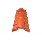 Faîtière pvc pour toiture imitation tuile mini - l: 104 cm - l: 43 cm - terre cuite Faîtière pvc pour toiture imitation tuile mini - l: 104 cm - l: 43 cm - terre cuite