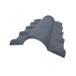 Fatire pvc pour toiture imitation tuile moderne - l: 74 cm - l: 55 cm - e: 15 cm - gris