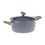 Faitout en aluminium nature 24cm gris