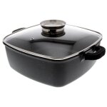 Faitout carré 28 x 28 cm façon pierre + couvercle verre + 2 maniques silicone - pradel excellence - premium ... Faitout carré 28 x 28 cm façon pierre + couvercle verre + 2 maniques silicone - pradel excellence - premium ...