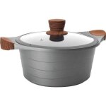 Faitout - lacor - stilo 28cm - fonte daluminium - anti - adhésif - couvercle en verre Faitout - lacor - stilo 28cm - fonte daluminium - anti - adhésif - couvercle en verre