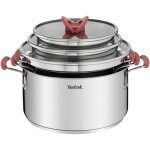 Tefal set 6 pices faitouts 18 / 20 / 24 cm + couvercle induction