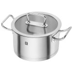 Faitout - zwilling - pro 20 cm - inox 18 / 10 - couvercle verre - tous feux induction