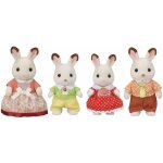 Famille lapin chocolat - sylvanian families - 5655 - articul�e et habill�e - a partir de 3 ans