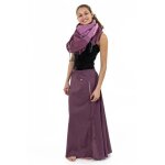 Fantazia - jupe grande taille ethnique - jupe longue ethnique boutons coton roses pastels sakura - rose ...