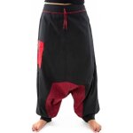 Fantazia - sarouel femme - sarouel aladin ethnic psychedelic noir rouge hiver