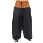 Sarouel grande taille femme - fantazia - noir - baggy - 112cm