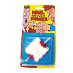 Farce et attrape - party pro - clou � travers le doigt - blanc - mixte - a partir de 10 ans