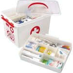 Boîte de rangement à pharmacie - fast - 22 l - transparent - 40 cm x 40 cm x 26 cm Boîte de rangement à pharmacie - fast - 22 l - transparent - 40 cm x 40 cm x 26 cm