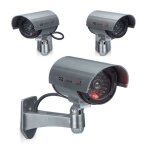 Fausse camra de surveillance lot 3 lampe led murale scurit cambrioleur / voleur intrieur / extrieur ...