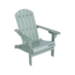 Fauteuil adirondack vert de gris en bois dacacia avec accoudoirs kerina. plusieurs coloris. 90 x 71 x ...