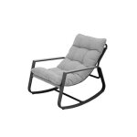 Fauteuil � bascule de jardin felinio gris - hesp�ride