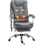 Vinsetto - fauteuil de bureau - tissus - 65x70x119cm - gris Vinsetto - fauteuil de bureau - tissus - 65x70x119cm - gris