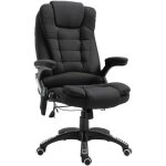 Vinsetto - fauteuil de bureau - tissus - 68x72x120cm - noir