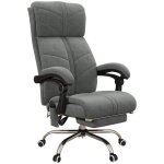 Vinsetto - fauteuil de bureau - velours (100% polyester) - 64x70x117cm - gris