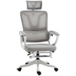 Fauteuil de bureau ergonomique inclinable rglable - repose - pied rtractable support lombaires ttire ...