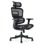 Fauteuil de bureau ergonomique waytex assise et dossier maille respirante soutien lombaire accoudoirs ...
