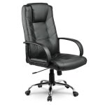 Fauteuil de bureau - jansport - eg - 221 - cuir �cologique - noir - r�glable en hauteur