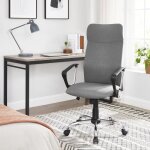 Fauteuil de bureau pivotant songmics - gris obn034g01 - hauteur réglable - mécanisme basculant - charge ... Fauteuil de bureau pivotant songmics - gris obn034g01 - hauteur réglable - mécanisme basculant - charge ...