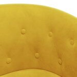 Fauteuil cabriolet - mothinessto - yy5806 - jaune - velours - repose - pied inclus Fauteuil cabriolet - mothinessto - yy5806 - jaune - velours - repose - pied inclus
