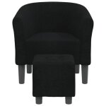 Fauteuil cabriolet - salutuya - bd2642 - noir - tissu 100% polyester - repose - pied inclus Fauteuil cabriolet - salutuya - bd2642 - noir - tissu 100% polyester - repose - pied inclus