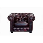Fauteuil chesterfield brenton 100% cuir de buffle - vente - unique - 1 place - marron Fauteuil chesterfield brenton 100% cuir de buffle - vente - unique - 1 place - marron